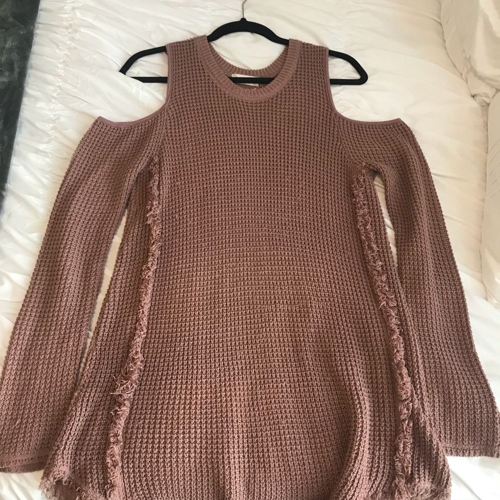Altar’d State Knit Cold-Shoulder Sweater